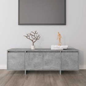 Mueble de TV madera contrachapada gris hormigón 120x30x40,5 cm en Muebles TV | Comprar online en Foro24