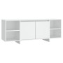 Mueble para TV madera contrachapada blanco 130x35x50 cm en Muebles TV | Comprar online en Foro24