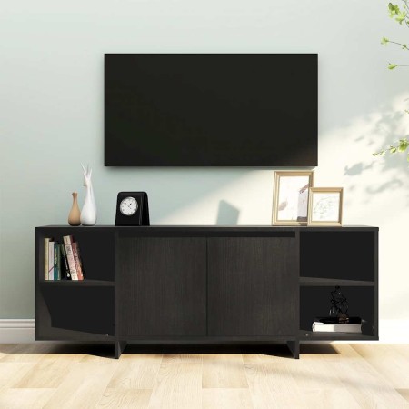 Mueble para TV madera contrachapada negro 130x35x50 cm en Muebles TV | Comprar online en Foro24