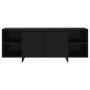 Mueble para TV madera contrachapada negro 130x35x50 cm en Muebles TV | Comprar online en Foro24