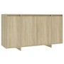 Aparador de madera contrachapada roble Sonoma 135x41x75 cm en Aparadores | Comprar online en Foro24