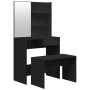 Black vanity set 74.5x40x141 cm by vidaXL, Bedroom Dressers - Ref: Foro24-3114140, Price: 95,89 €, Discount: %