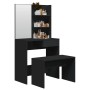 Schwarzes Schminktisch-Set 74,5x40x141 cm von vidaXL, Schlafzimmerkommoden - Ref: Foro24-3114140, Preis: 95,89 €, Rabatt: %