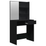 Schwarzes Schminktisch-Set 74,5x40x141 cm von vidaXL, Schlafzimmerkommoden - Ref: Foro24-3114140, Preis: 95,89 €, Rabatt: %
