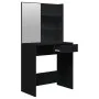 Schwarzes Schminktisch-Set 74,5x40x141 cm von vidaXL, Schlafzimmerkommoden - Ref: Foro24-3114140, Preis: 94,73 €, Rabatt: %
