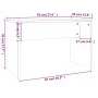 Schwarzes Schminktisch-Set 74,5x40x141 cm von vidaXL, Schlafzimmerkommoden - Ref: Foro24-3114140, Preis: 94,73 €, Rabatt: %