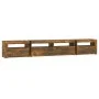 TV-Schrank mit LED-Leuchten, Farbe Eiche geräuchert, 240 x 35 x 40 cm von vidaXL, TV-Möbel - Ref: Foro24-3152727, Preis: 152,...