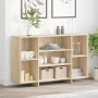 Aparador de madera contrachapada roble Sonoma 120x30x75 cm