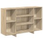 Aparador de madera contrachapada roble Sonoma 120x30x75 cm