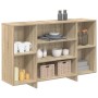 Aparador de madera contrachapada roble Sonoma 120x30x75 cm