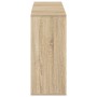 Aparador de madera contrachapada roble Sonoma 120x30x75 cm