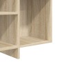 Aparador de madera contrachapada roble Sonoma 120x30x75 cm