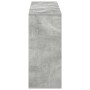 Aparador de madera contrachapada gris hormigón 120x30x75 cm