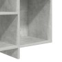 Aparador de madera contrachapada gris hormigón 120x30x75 cm