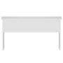 Mesa de centro madera contrachapada blanco 80x50,5x41,5 cm