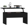 Mesa de centro madera de ingeniería negra 80x50,5x41,5 cm