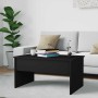 Mesa de centro madera de ingeniería negra 80x50,5x41,5 cm