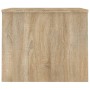 Mesa de centro madera ingeniería roble Sonoma 80x50,5x41,5 cm