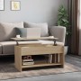 Mesa de centro madera de ingeniería roble Sonoma 102x50x52,5 cm