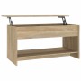Mesa de centro madera de ingeniería roble Sonoma 102x50x52,5 cm