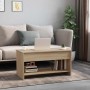 Mesa de centro madera de ingeniería roble Sonoma 102x50x52,5 cm