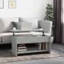 Mesa de centro madera de ingeniería gris hormigón 102x50x52,5cm