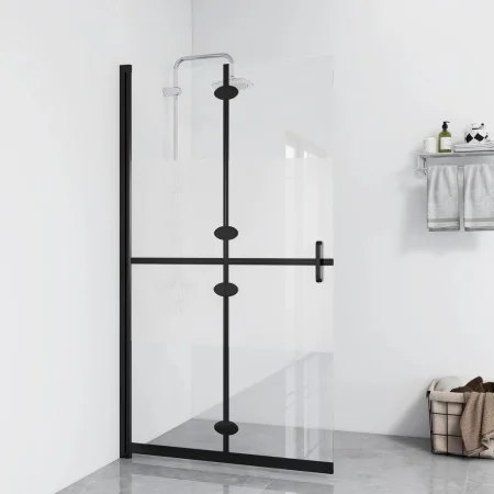 Half-frosted ESG glass folding shower screen 80x190 cm by vidaXL, Shower walls and screens - Ref: Foro24-151187, Price: 197,4...