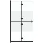 Half-frosted ESG glass folding shower screen 80x190 cm by vidaXL, Shower walls and screens - Ref: Foro24-151187, Price: 197,4...