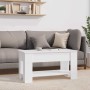 Mesa de centro madera de ingeniería blanco 101x49x52 cm