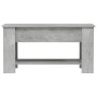 Mesa de centro madera de ingeniería gris hormigón 101x49x52 cm