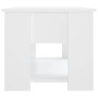 Mesa de centro madera de ingeniería blanco 79x49x41 cm
