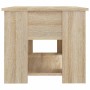 Mesa de centro madera de ingeniería roble Sonoma 79x49x41 cm
