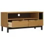 FLAM TV-Schrank aus massivem Kiefernholz 110x40x50 cm von vidaXL, TV-Möbel - Ref: Foro24-357820, Preis: 125,03 €, Rabatt: %