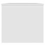 Mesa de centro madera contrachapada blanco 102x50,5x46,5 cm