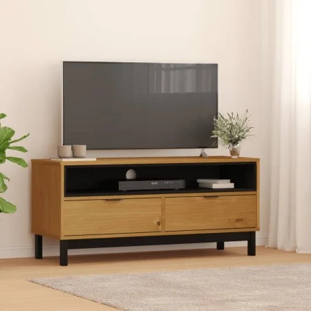 FLAM TV-Schrank aus massivem Kiefernholz 110x40x50 cm von vidaXL, TV-Möbel - Ref: Foro24-357819, Preis: 137,14 €, Rabatt: %