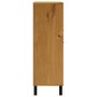 Hohes Sideboard mit Glastür FLAM Kiefernholz 92x40x122,5 cm von vidaXL, Sideboards - Ref: Foro24-357829, Preis: 243,51 €, Rab...