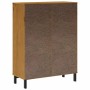 Hohes Sideboard mit Glastür FLAM Kiefernholz 92x40x122,5 cm von vidaXL, Sideboards - Ref: Foro24-357829, Preis: 243,51 €, Rab...