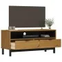 Mueble para TV FLAM madera maciza de pino 110x40x50 cm de vidaXL, Muebles TV - Ref: Foro24-357819, Precio: 137,14 €, Descuent...