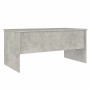 Mesa de centro madera ingeniería gris hormigón 102x50,5x46,5 cm