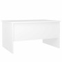 Mesa de centro madera de ingeniería blanco 80x50x42,5 cm