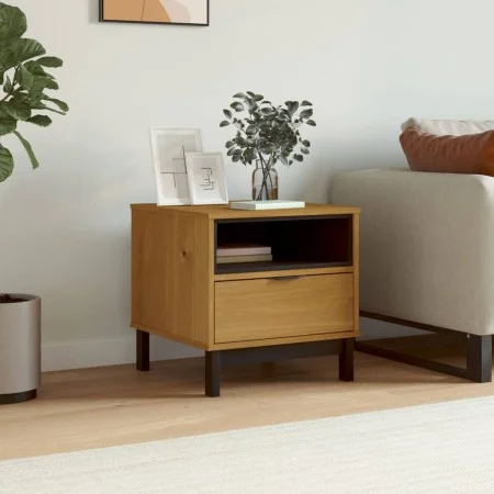 FLAM solid pine wood side table 50x50x50 cm by vidaXL, Side tables - Ref: Foro24-357823, Price: 86,33 €, Discount: %