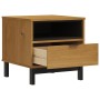FLAM Beistelltisch aus massivem Kiefernholz 50x50x50 cm von vidaXL, Seitentische - Ref: Foro24-357823, Preis: 80,84 €, Rabatt: %
