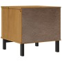 FLAM Beistelltisch aus massivem Kiefernholz 50x50x50 cm von vidaXL, Seitentische - Ref: Foro24-357823, Preis: 80,84 €, Rabatt: %