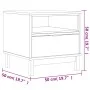 FLAM Beistelltisch aus massivem Kiefernholz 50x50x50 cm von vidaXL, Seitentische - Ref: Foro24-357823, Preis: 86,31 €, Rabatt: %