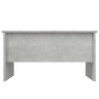 Mesa de centro madera de ingeniería gris hormigón 80x50x42,5 cm
