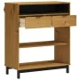 FLAM Stehtisch aus massivem Kiefernholz 92x45x110 cm von vidaXL, Küchen- und Esstische - Ref: Foro24-357824, Preis: 188,60 €,...