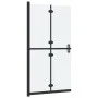 Folding shower screen frosted ESG glass 70x190 cm by vidaXL, Shower walls and screens - Ref: Foro24-151192, Price: 207,53 €, ...