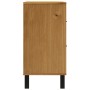 Aparador con puerta de vidrio FLAM madera de pino 80x40x80 cm de vidaXL, Aparadores - Ref: Foro24-357826, Precio: 139,67 €, D...