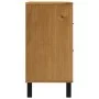 Sideboard mit Glastür FLAM Kiefernholz 80x40x80 cm von vidaXL, Sideboards - Ref: Foro24-357826, Preis: 137,50 €, Rabatt: %