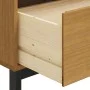 Sideboard mit Glastür FLAM Kiefernholz 80x40x80 cm von vidaXL, Sideboards - Ref: Foro24-357826, Preis: 137,50 €, Rabatt: %